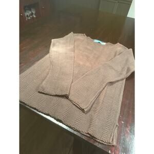 Vintage MERMAID Chocolate Brown Cable Knit Sweater - Deadstock New